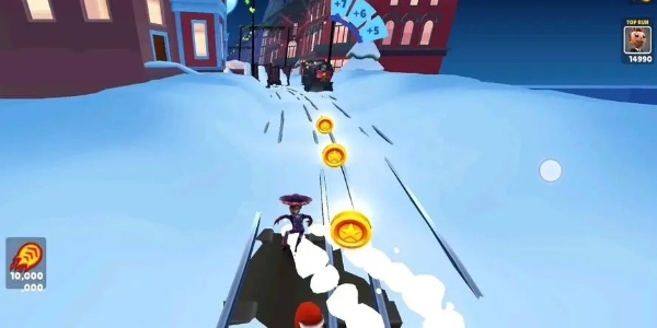 地铁跑酷雪地版游戏合集
