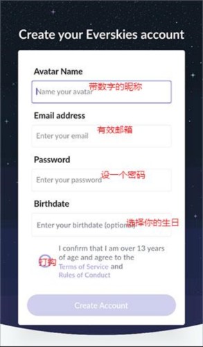 永远的天空虚拟装扮怎么注册登录 5