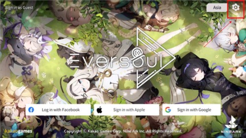 Eversoul如何设置中文2