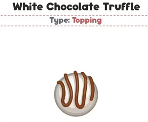 松露白巧克力(White Chocolate Truffle)