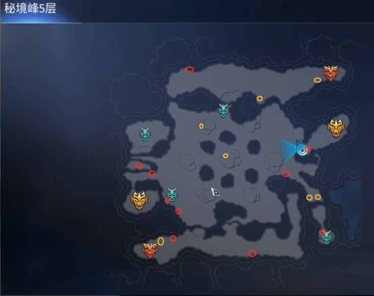 秘境峰金矿/红矿/宝箱坐标图1