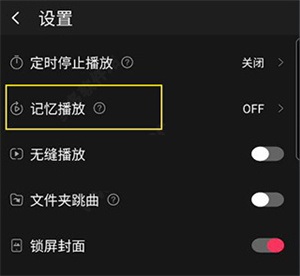开启记忆播放功能教程截图2